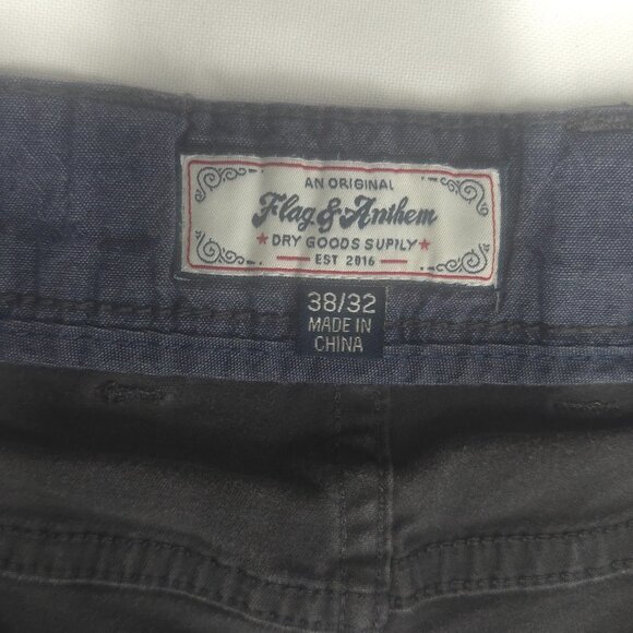 Flag & Anthem Men’s 38 Dark Grey Casual Pants | Comfort Stretch | Straight Fit | - Picture 8 of 9